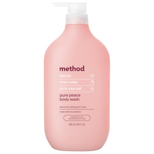 Method Body Wash Pure Peace 28 oz - Paraben & Phthalate Free, Moisturizing Shower Gel