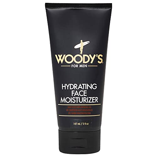 Woody's Face Moisturizer for Men with Menthol - Hydrating Daily Lotion 5 fl oz