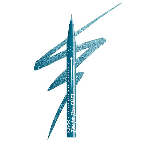 NYX Epic Ink Glitz Liquid Eyeliner - Waterproof Shimmer Teal Blue