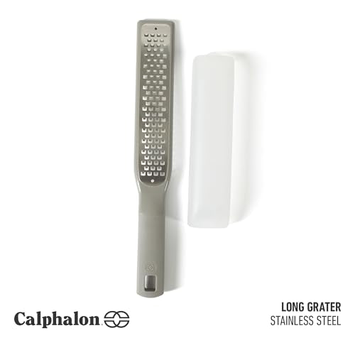 Calphalon Stainless Steel Handheld Grater & Zester with Cover
