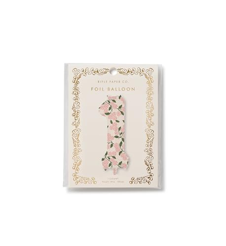 Rifle Paper Co. Pink Hydrangea Numbered Balloon - 40" Floral Decor