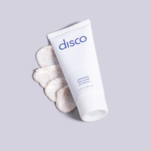 Disco Men's Exfoliating Face Scrub - Natural Deep Cleanser 2oz