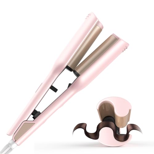OKWRAP 1.25 Inch Waver Curling Iron - Ionic Ceramic Hair Crimper