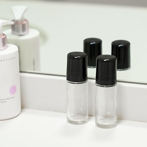 2 PCS 30ml Glass Roller Bottles for Essential Oils & Perfume