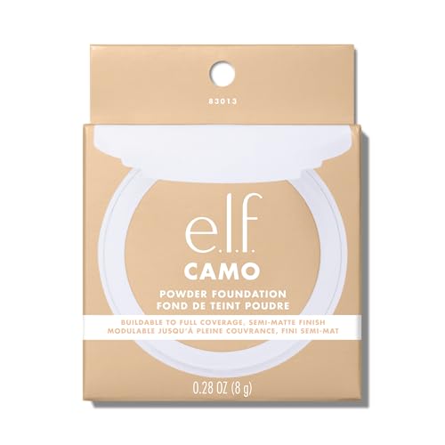 e.l.f. Camo Powder Foundation - Long-Lasting Semi-Matte Face Makeup