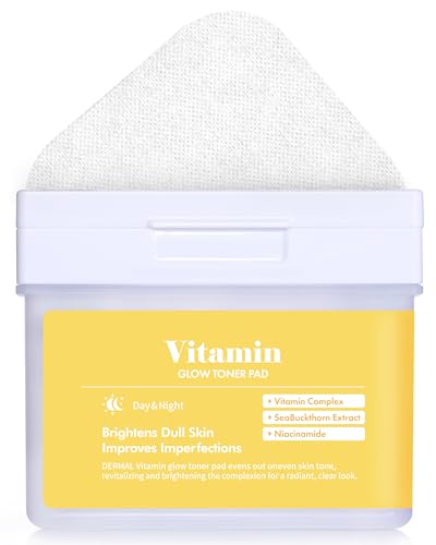 DERMAL 05 Vitamin C Pad - 120 Count Vitamin Toner Pads with Niacinamide & Sea Buckthorn