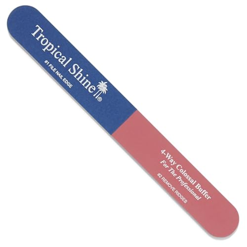 Tropical Shine Colossal 4-Way Nail Buffer - Portable Nail Care Tool