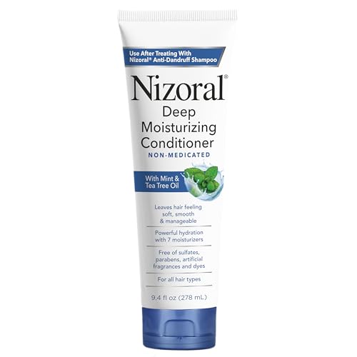 Nizoral Deep Moisturizing Conditioner with Mint & Tea Tree Oil - 9.4 oz, Sulfate-Free, Nourishing for All Hair Types