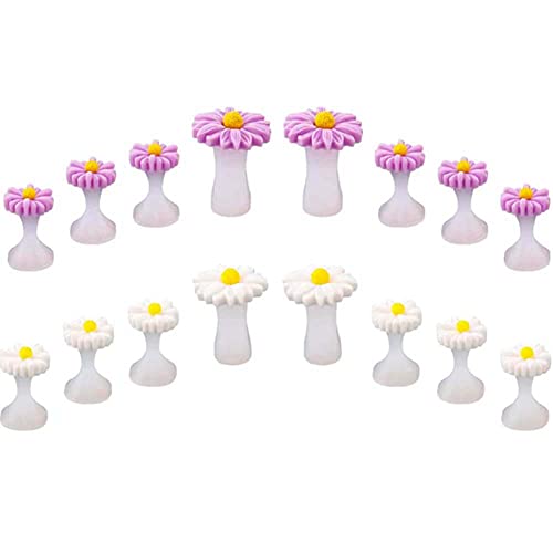 BlingKingdom 16pcs Daisy Silicone Toe Separators for Pedicure
