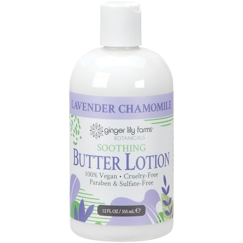Ginger Lily Farms Lavender Chamomile Soothing Butter Lotion - 12 oz