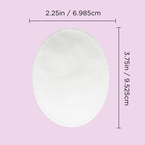 Diane Large Cotton Ovals Makeup Remover Pads - 100% Pure Cotton, 100-Count