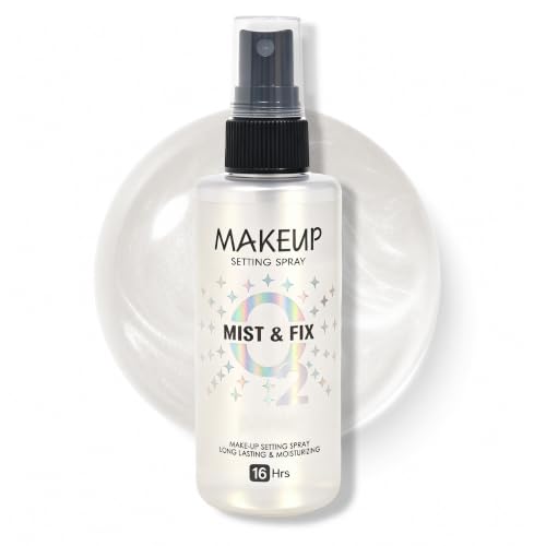 MyTend Long-Lasting Makeup Setting Spray - Waterproof, Hydrating Mist with Shimmer Finish (3.72 Fl Oz)