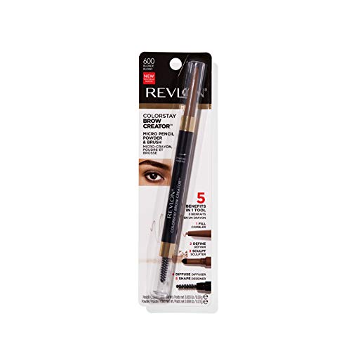 Revlon ColorStay Brow Creator 600 Blonde - 2-in-1 Waterproof Eyebrow Pencil & Powder