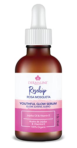 Organic Rosehip Seed Oil Serum with Jojoba & Vitamin E for Hydrating Skin