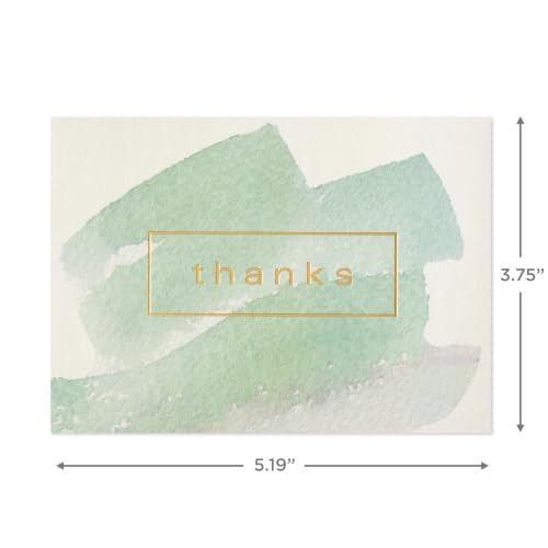 Hallmark Thank You Cards Assorted 50-Pack - Watercolor Greenery