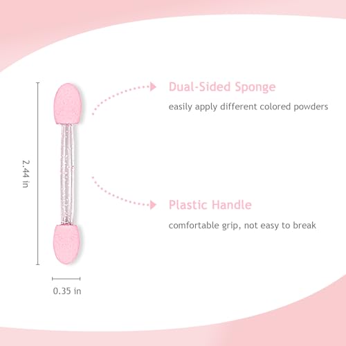 Chrome Nail Applicator - 50pcs Dual-Sided Sponge Brushes
