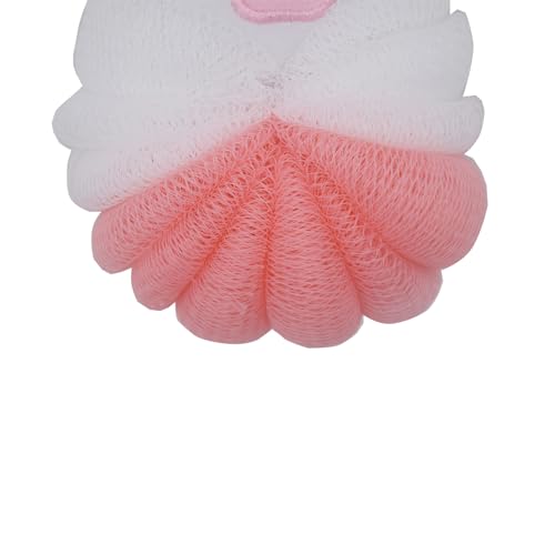 Cow Cartoon Bath Loofah Sponge Pouf Mesh Body Scrubber for Kids and Adults