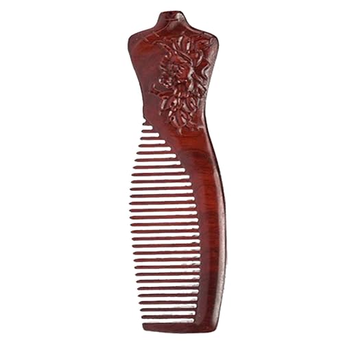 Fair Leaves Handmade Wooden Hair Comb - Anti-Static Detangler for All Ages
