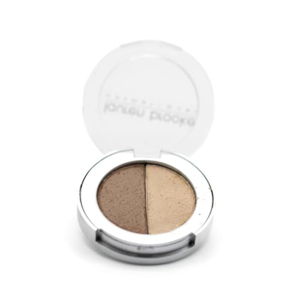 Natural Pressed Eyeshadow Duo - Highly Pigmented Taupe/Tahiti