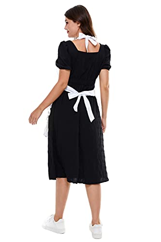 Women's Retro Ruffle Apron with Pockets - LilMents
