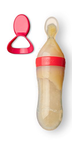 Nuby Silicone Squeeze Feeder with Spoon & Cover - Assorted Colors