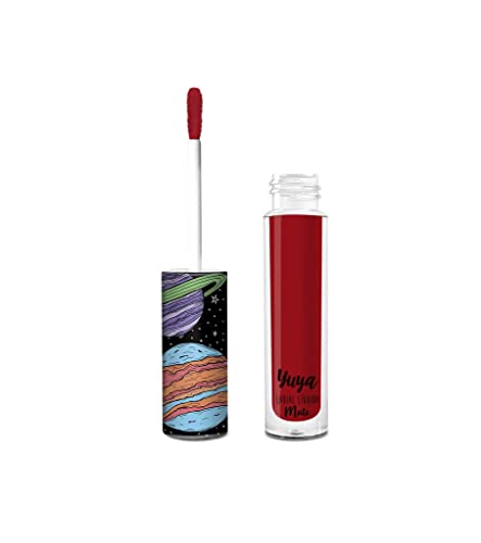 YuYa Mi Amor Matte Liquid Lipstick - Intense Red, Long-Lasting Color