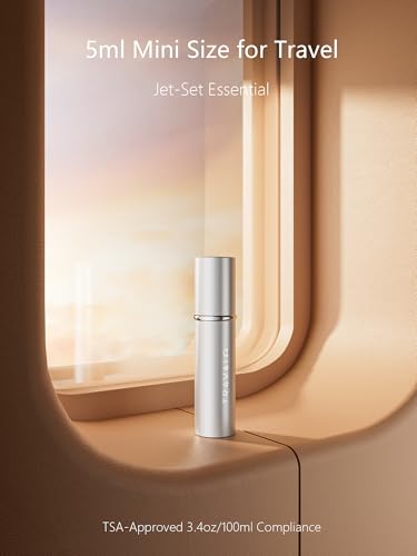 Travalo Refillable Perfume Atomizer - Silver 5ml Travel Size