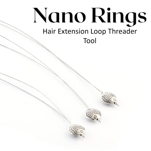 My Hair Tools Nano Ring Loop Threading Tool - 3pcs Set, 24cm
