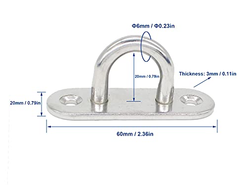 Heavy-Duty Stainless Steel Ceiling Hooks & Wall Hangers (4-Pack)