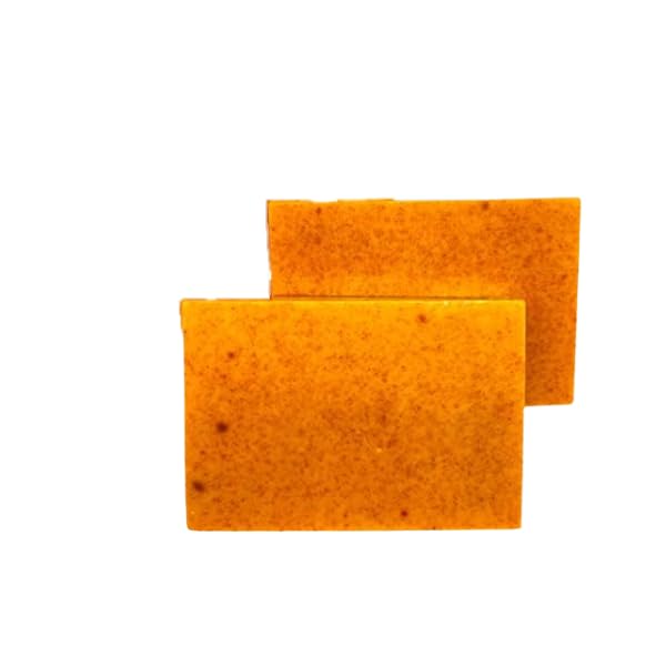 Turmeric Brightening Soap Bar 2-Pack with Kojic & Lavender Oils