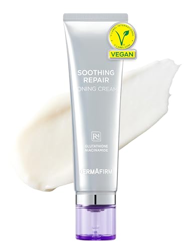 Dermafirm Soothing Repair Toning Cream - Vegan Face Moisturizer with Niacinamide & Bakuchiol (1.69 fl oz)