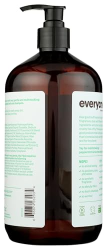 Everyone 3-in-1 Tea Tree Peppermint Soap - 32 oz Natural Cleanser