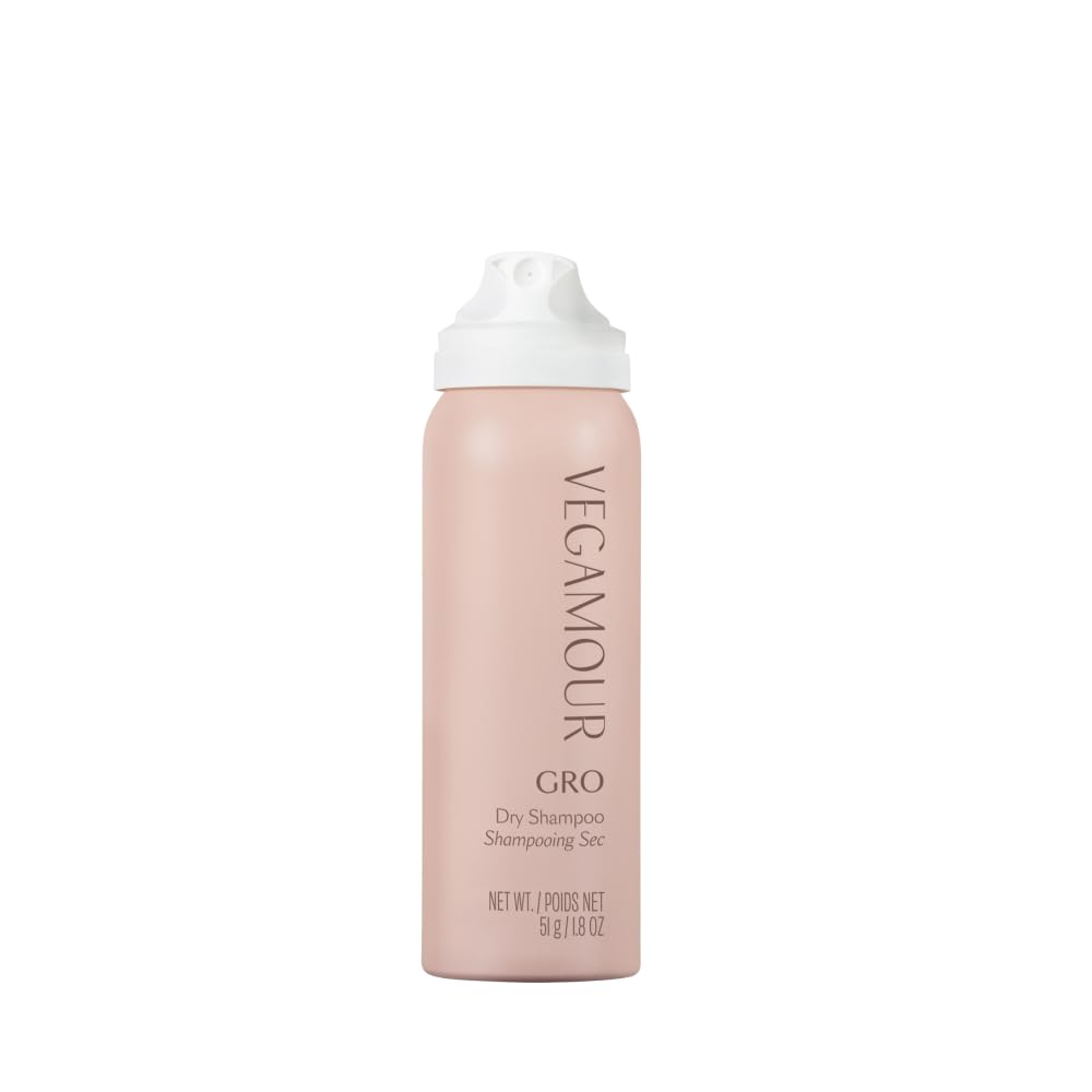 VEGAMOUR GRO Dry Shampoo - Volumizing Spray for Thicker, Fuller Hair | Natural Citrus Scent