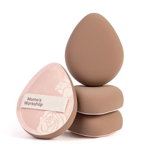 Momo's Workshop Rubycell Makeup Sponge Set (G) - 2pcs Egg Sponges with Case