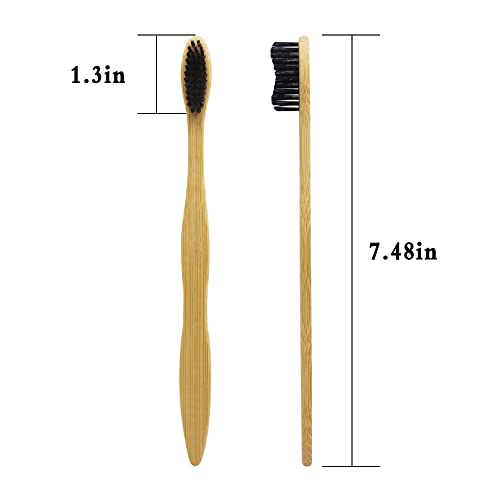 N-amboo Eco-Friendly Extra Hard Bamboo Toothbrushes - 8 Pack