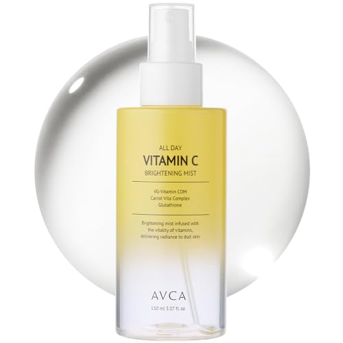 AVCA Vitamin C Brightening Face Mist - Hydrating Spray for Radiant Skin, 5.07 fl oz