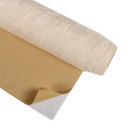 CRE8TIVE Beige Crinkle Velvet Drawer Liner, 12"x80" Self Adhesive
