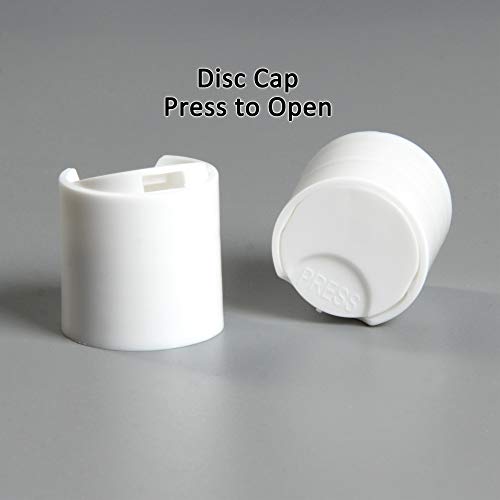 Youngever 8oz Empty Squeeze Bottles with Disc Caps - 10 Pack Refillable