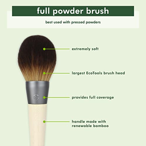 EcoTools Full Powder Brush | Large Fluffy Makeup Brush for Setting Powder