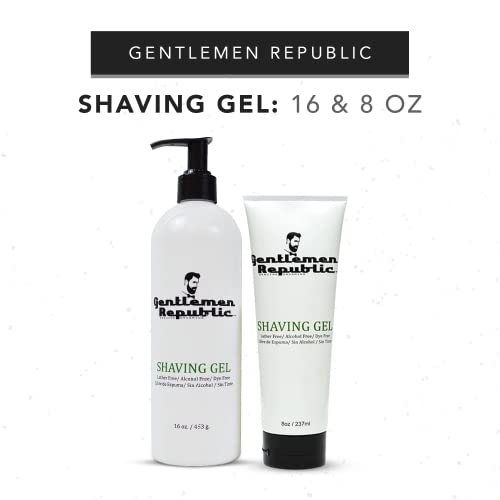 Gentlemen Republic 16oz Alcohol-Free Shaving Gel - Maximum Glide Formula, Pack of 1