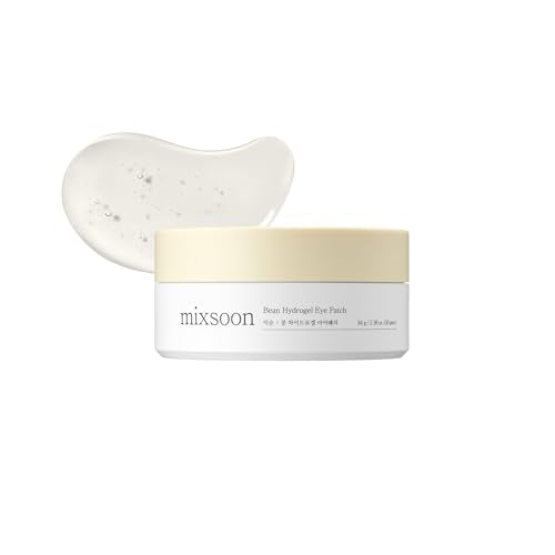 mixsoon Bean Hydrogel Eye Patch - Hydrating Collagen Under Eye Masks (30 Pairs)