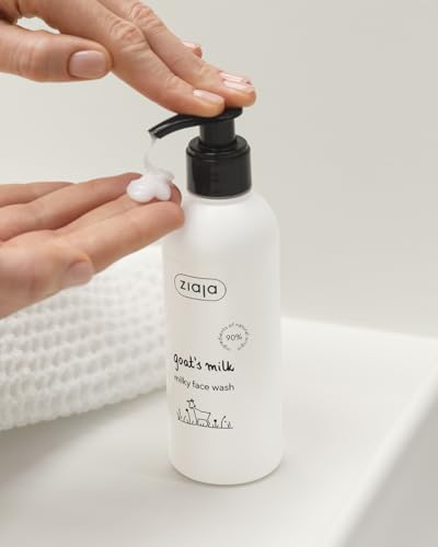 Ziaja Goat's Milk Face Wash - No-Rinse Cleanser, 7 Fl Oz