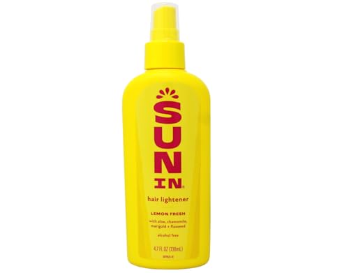 Sun-In Lemon Fresh Hair Lightener Spray – Natural Highlights, 4.7 OZ, Pack of 3