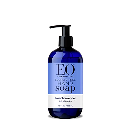 EO Hand Soap French Lavender Organic 12 Fl Oz – Lavender Scent, Coconut Cleansing