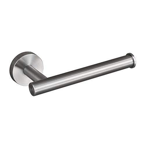 Brushed Nickel Wall-Mounted Toilet Paper Holder - Durable Stainless Steel
