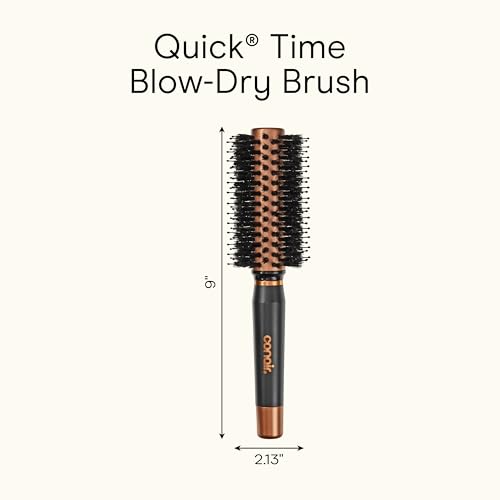 Conair Round Hair Brush - Quick Dry Copper with Boar & Nylon Bristles