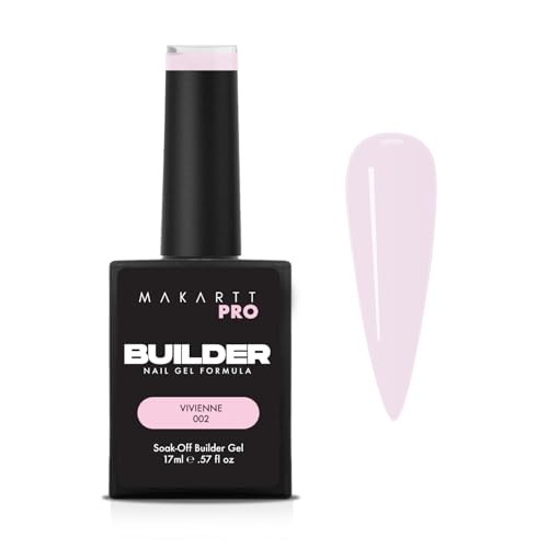 MakarttPro Neutral Builder Gel in a Bottle for Nail Extensions & Overlays