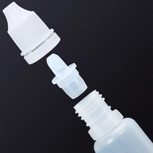 2 Pack 15ml Plastic Dropper Bottles - Refillable Travel Containers