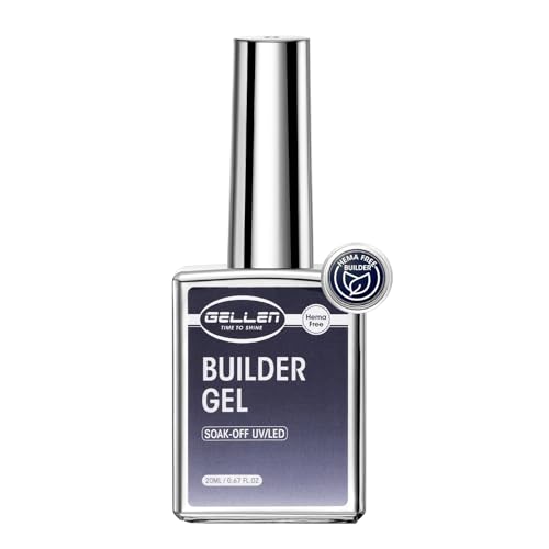 GELLEN 5-In-1 Clear Builder Gel 20ml - HEMA-Free Nail Strengthener