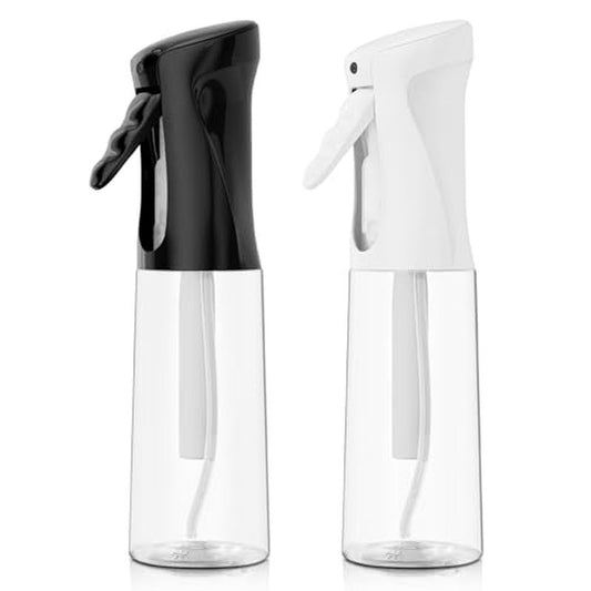IMPORX Continuous Spray Bottle for Hair (10.1oz/300ml) 2 Pack Home Essentials Spray Bottles For Cleaning Empty Ultra Fine Water Mister Sprayer For Hairstyling Garden Plants Curly Hair Perfume Etc